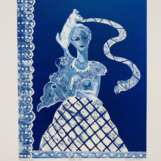 Image 1 of Cecile de Bruijn - Amour Blue litho