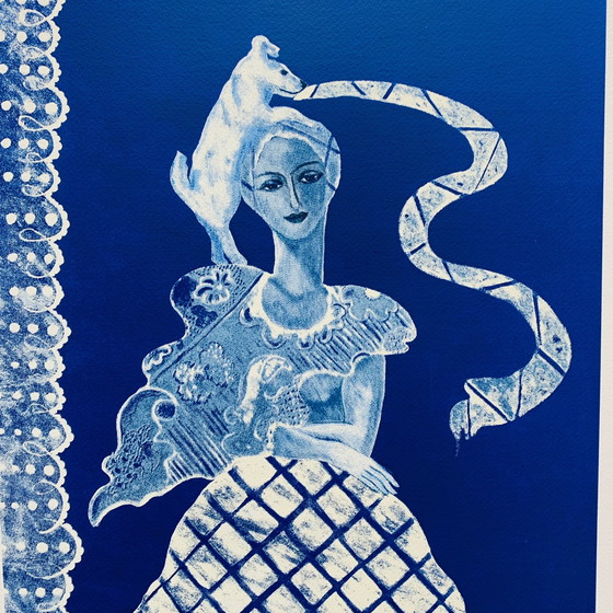 Image 1 of Cecile de Bruijn - Amour Blue litho