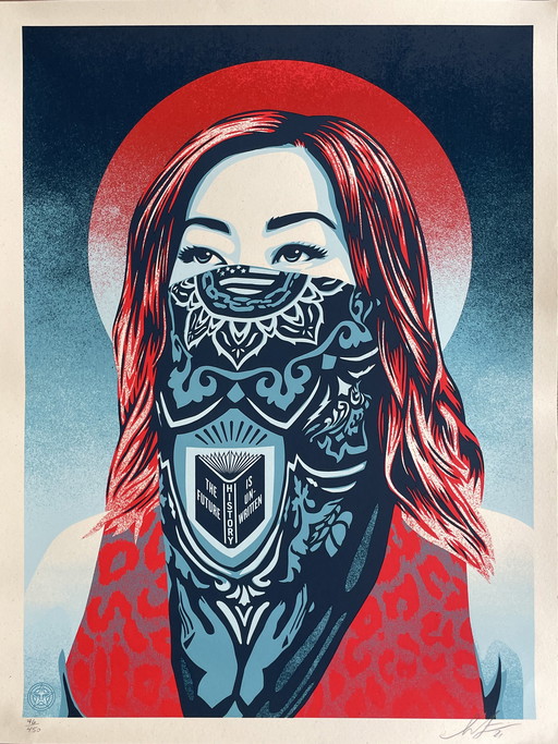 Zeefdruk Shepard Fairey (OBEY) - Just Future Rising