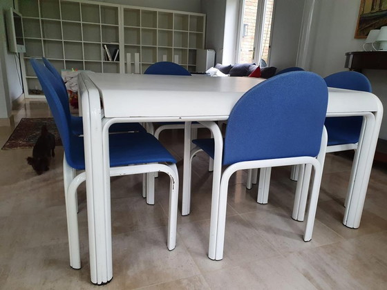 Image 1 of Knoll Gae Aulenti Eettafel  met 8 stoelen