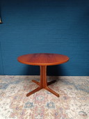 Vintage Deense Ronde Ovalen Eettafel Uitschuifbaar 