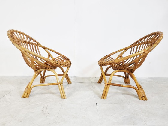 Image 1 of 2 x vintage rotan fauteuils