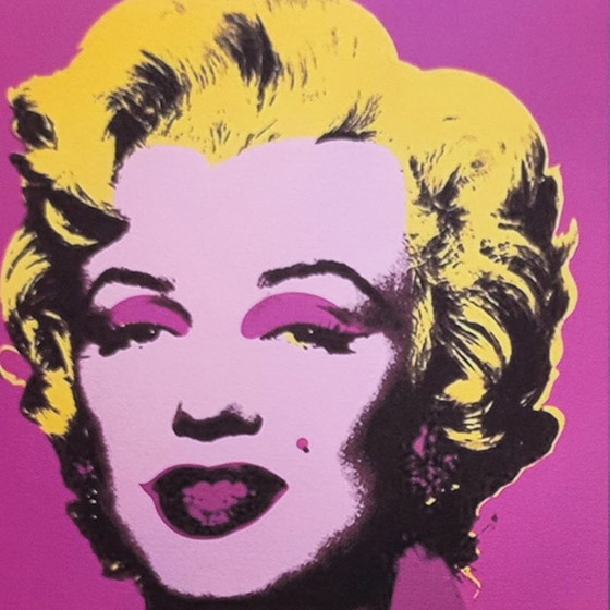 Image 1 of Vintage Andy Warhol "Marilyn" Limited Edition lithografie door CMOA