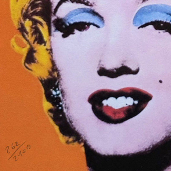 Image 1 of Vintage Andy Warhol "Marilyn" Limited Edition lithografie door CMOA