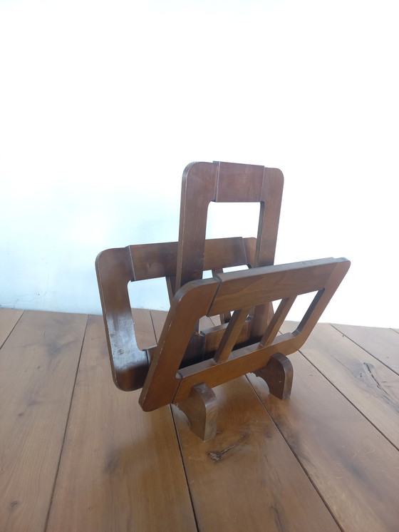 Image 1 of Vintage brutalist tijdschriften houder