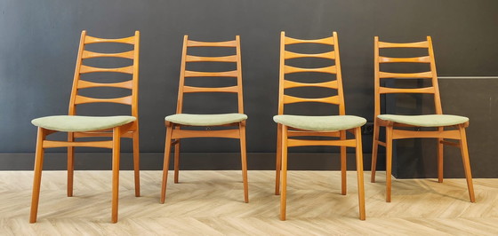 Image 1 of Vier Mid Century eettafel stoelen | Vintage - set 4 stoelen