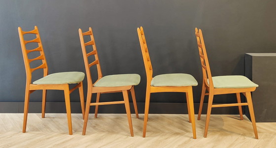 Image 1 of Vier Mid Century eettafel stoelen | Vintage - set 4 stoelen