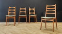 Vier Mid Century eettafel stoelen | Vintage - set 4 stoelen