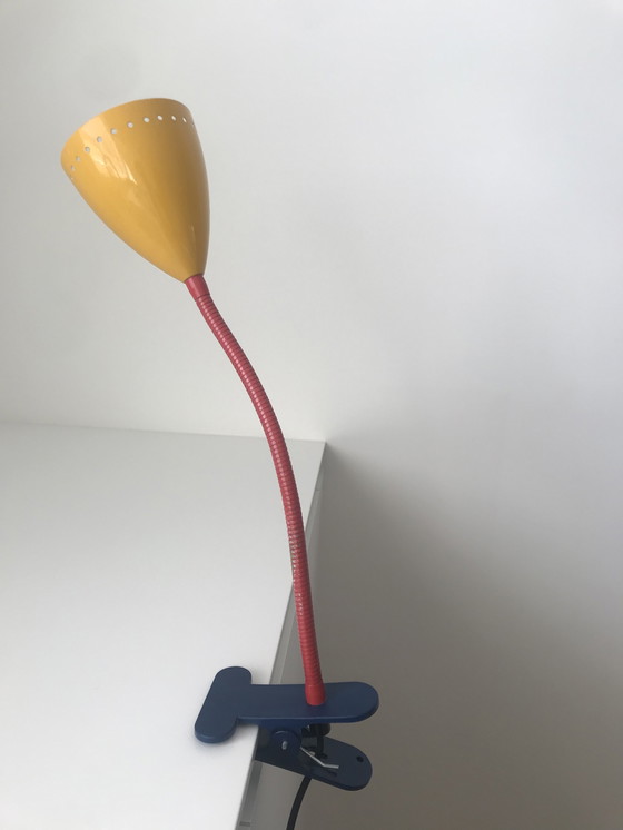 Image 1 of Happylight Vintage klemspot Memphis stijl.