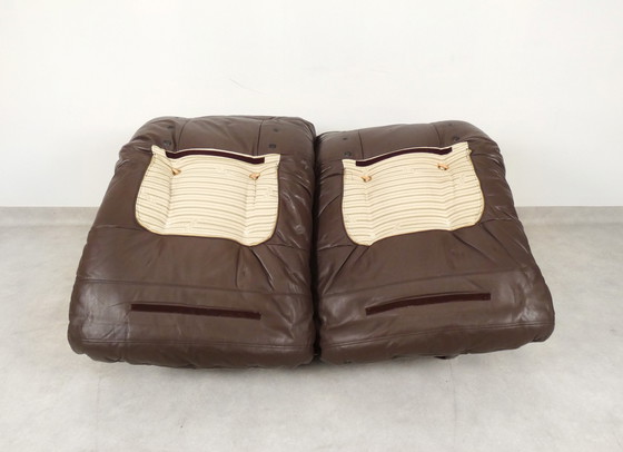 Image 1 of Ligne Roset Marsala set - brown leather