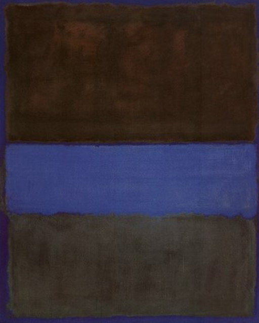 Mark Rothko - Rust and Blue no 61  uit 1962