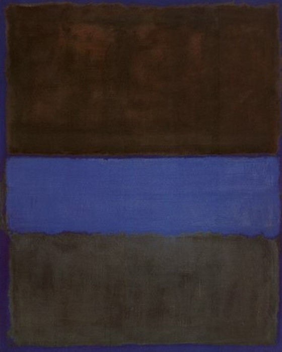 Image 1 of Mark Rothko - Rust and Blue no 61  uit 1962