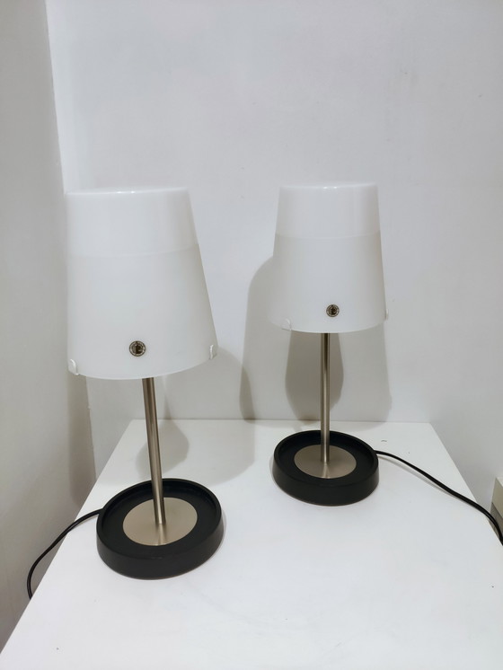 Image 1 of 2x Vintage Wiebke Braasch tafellampen