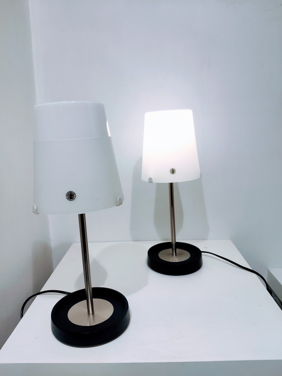 Image 1 of 2x Vintage Wiebke Braasch tafellampen