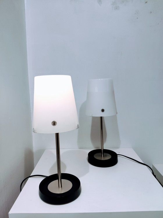 Image 1 of 2x Vintage Wiebke Braasch tafellampen