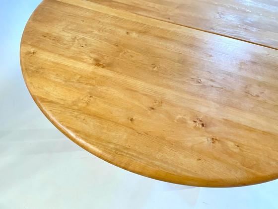 Image 1 of Vintage Deense ronde uitschuif eettafel