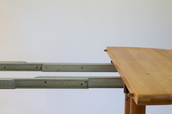 Image 1 of Vintage Deense ronde uitschuif eettafel