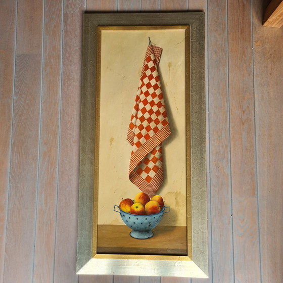 Image 1 of Rudy Beckers 'theedoek' schilderij