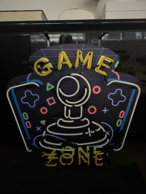 Neon gamezone wanddecoratie