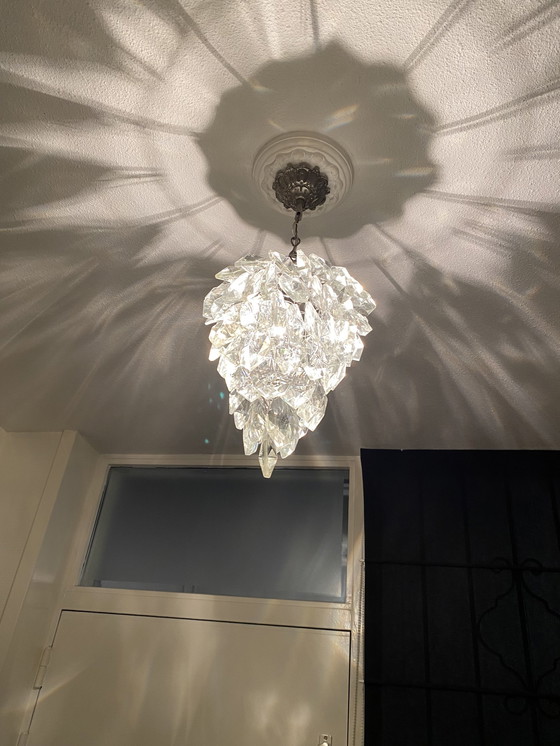 Image 1 of Vintage kristallen druiventros lamp