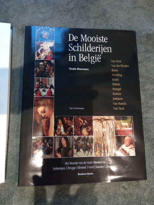 2x  overzichtskunstboeken: de mooiste schilderijen in België (Oude meesters + Nieuwe meesters)