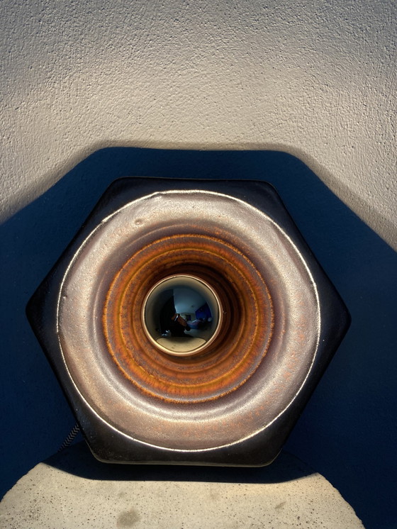 Image 1 of Vintage keramiek wand/plafondlamp