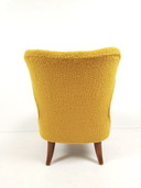 Vintage Theo Ruth Artifort stoeltje | cocktail fauteuil geel
