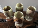 4x Onyx wijnglazen