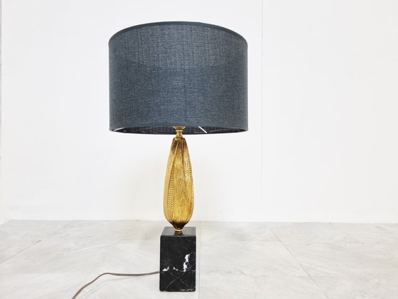 Image 1 of Vintage franse mais tafellamp, jaren 70