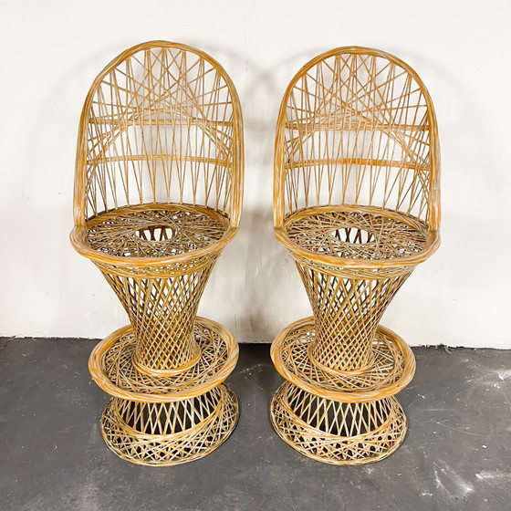 Image 1 of 2x Russel Woodard vintage barkruk