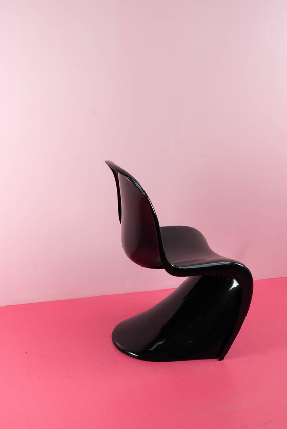 Image 1 of Zwarte 'Panton chair' door Verner Panton voor Herman Miller, 1971