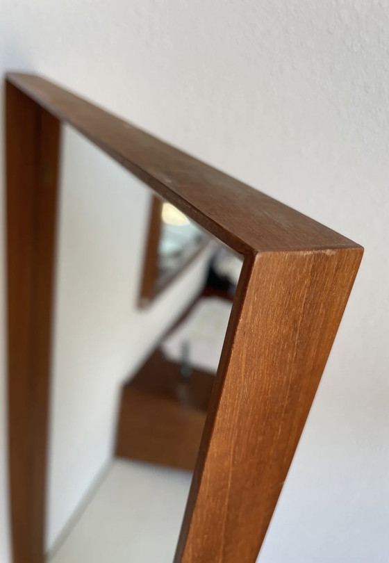 Image 1 of Vintage spiegel teak