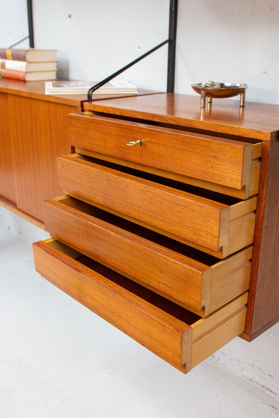 Image 1 of Wandplank String WHB Vintage Midcentury Teak