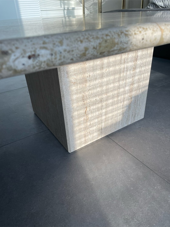 Image 1 of Vintage Travertine salontafel