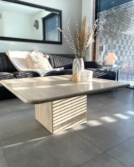 Image 1 of Vintage Travertine salontafel