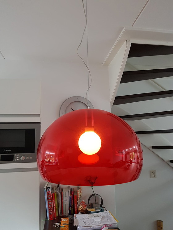 Image 1 of Kartell Flu hanglamp rood