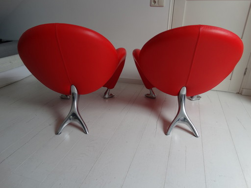 2 x Leolux Papageno fauteuil