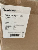 Verner Panton Flowerpot Big VP2 hanglamp zwart