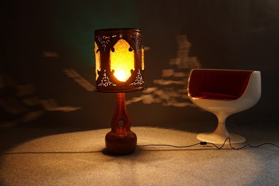 Image 1 of Vintage Keramiek vloerlamp van Guillaume & Champion, jaren 70