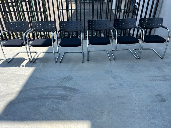 Image 1 of 6 Vitra Visavis stoelen