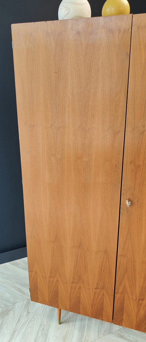 Image 1 of Mid Century kledingkast | Vintage - highboard, boekenkast