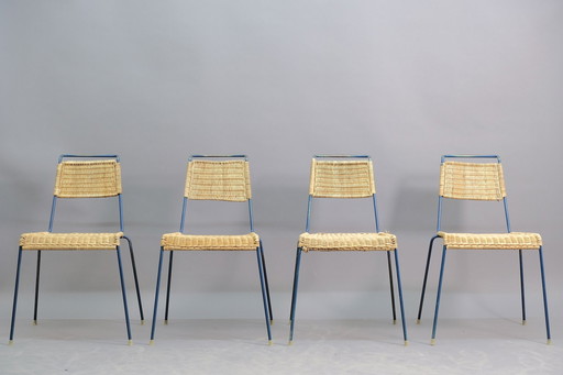 Stapelstoelen Mid-Century door Paul Schneider Esleben voor Wilde + Spieth, jaren 50, set van 4