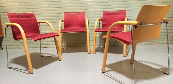 Image 1 of 4x Thonet by Ulrich Böhme S320 stoel