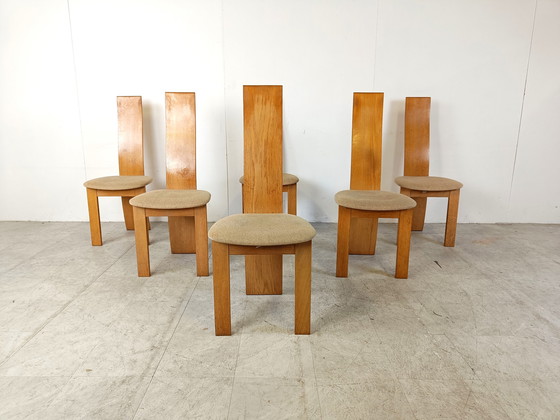 Image 1 of 6x Rob & Dries van den Berghe eetkamerstoelen