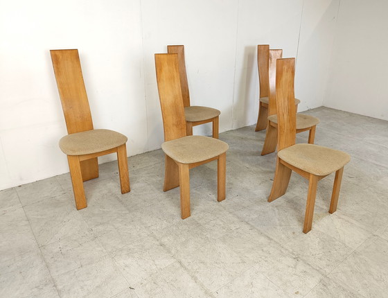 Image 1 of 6x Rob & Dries van den Berghe eetkamerstoelen