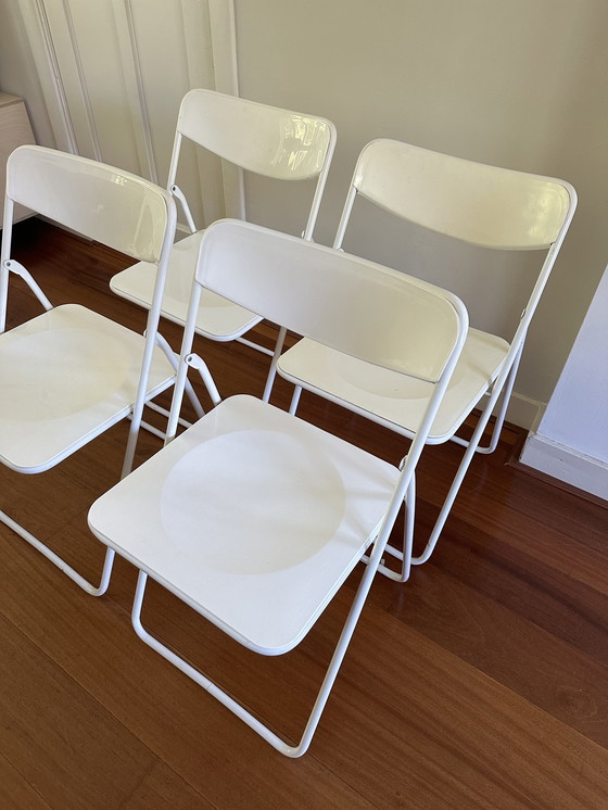 Image 1 of 4x Vintage Ted klapstoel