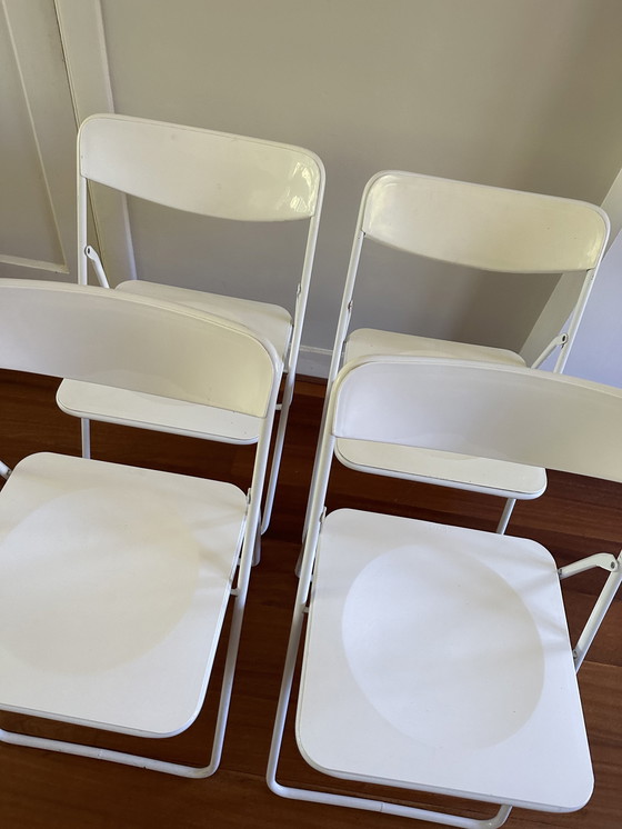 Image 1 of 4x Vintage Ted klapstoel