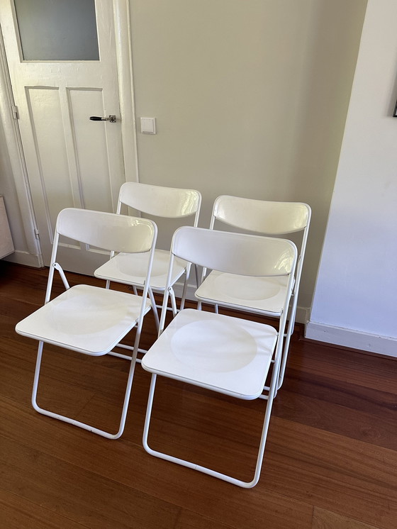 Image 1 of 4x Vintage Ted klapstoel