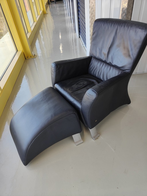 Rolf Benz fauteuil + hocker