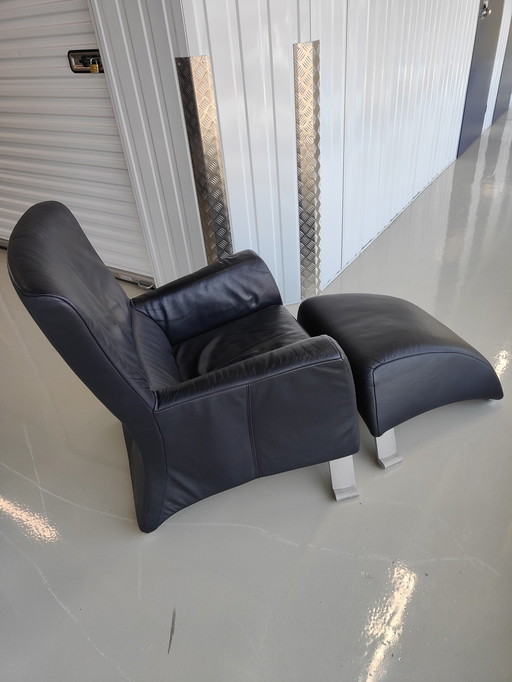 Rolf Benz fauteuil + hocker